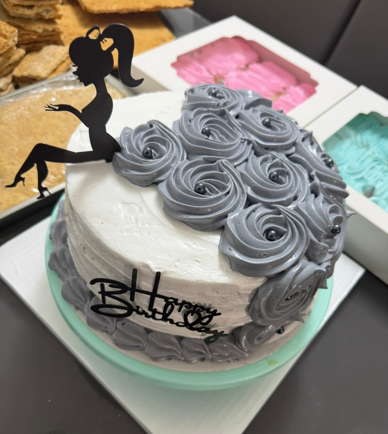 Cake cubano con decoracion adicional